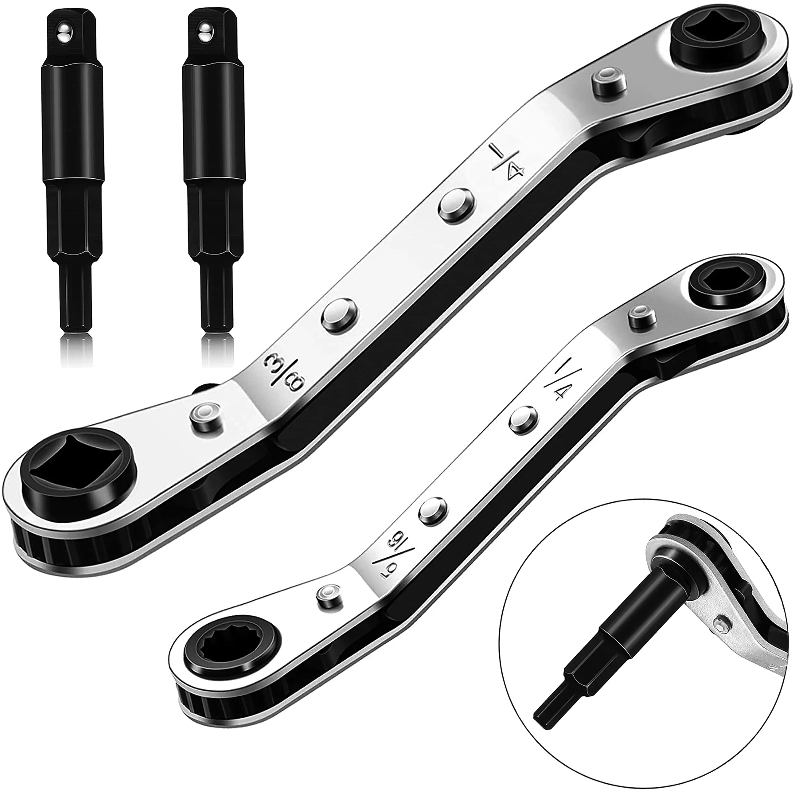 2 Wrench + 2 Hexagon Bit