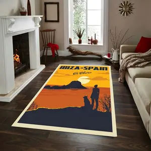 Spain Ibiza  ,Rug, Area Rug,Non Slip Floor Carpet,Teen'S Carpet ,Room Decor Halloween Gift For Family, Cute Gift Non-Slip Floor Carpet, Decoration Mat for home Living Room Bedroom, Room Decor, Home Decor
