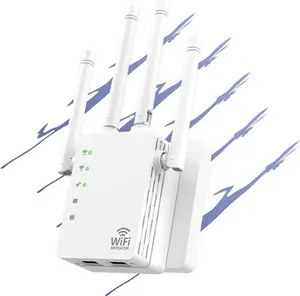 WiFi Extenders Signal Booster for Home Long Range Up to 12880 sq. ft & 105 Devices, WiFi Extender Signal Booster, Internet Extender WiFi Booster, Long Range WiFi Extender, 1200Mbps WiFi Extender