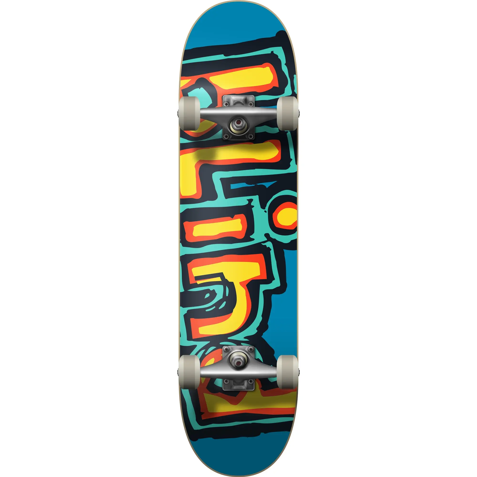 Blind Skateboard Complete Classic Matte OG Logo Bright Red/Teal 8.5" x 32"