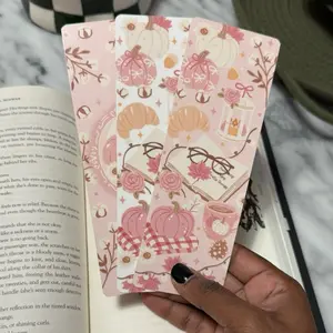 Pink 2x6 Aesthetic Bookmark for Readers | Laminated | BookTok Inspired Paris inspired, Punk Fall, Pink Autumn