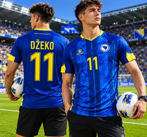 Bosnia and Herzegovina Home Soccer Jersey Džekoo #11 - Football Shirt 2026