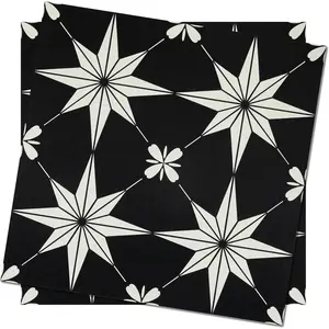 Peel and Stick Floor Tiles: 12"x12" Self-Adhesive Easy to Install Tile Sticker, Waterproof Vinyl Flooring,for Bathroom, Kitchen, Bedroom, 10PCS Covering 10 sq ft Black and White