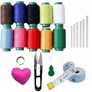 Sewing Kit Portable Sewing Supplies Accessories Box with Thread, ,