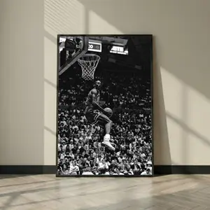 M.Jordans Dunk Poster  Sports Decor for Man Cave Gift, Office Decor