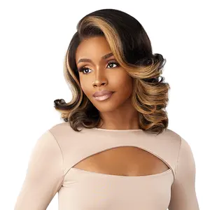 Sensationnel HD Lace Front Wig Curls Kinks N Co Glueless Kinky Edges 13X6 Kinky Barrel Curl 14"
