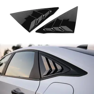for Honda Civic Sedan 11th Gen 2022 2023 2024 2025 2026 Racing Style Rear Side Window Louvers Cover Blinds