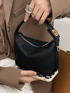 Trendy Casual Simple Cross-Border Women's Trendy Minimalist Purse, Unique Design Lunch Box Bag, Cloud Pattern Versatile Vintage Handbag Shoulder Bag Soft PU Leather Small Square Bag, Elegant Minimalist Handbag