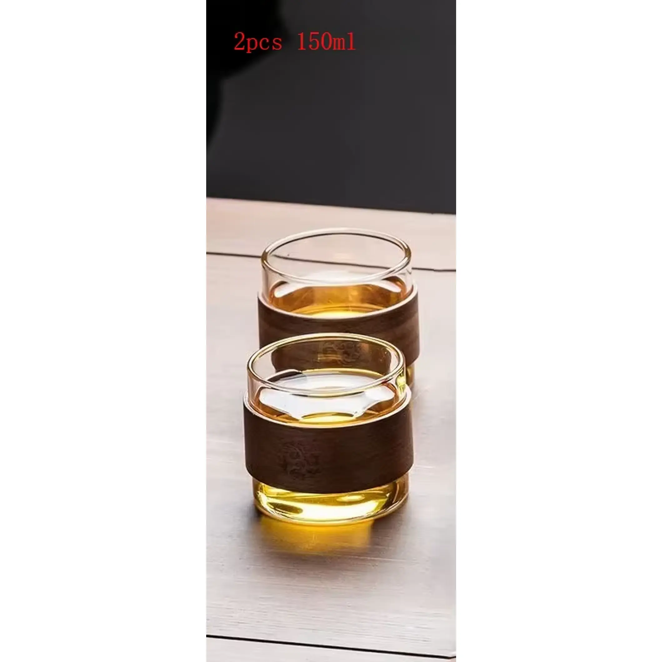 New Water Separation Inner Container Teapot One Click Magnetic Switch Tea Separation Filtration Glass Tea Pot Wood Handle Tea NONE