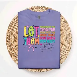 Mental Health Box 2-T-Shirts tumbler Awareness Be the Change It's Okay to Not Be Okay Graphic Cute Shortsleeve Casual Everyday Wear Let Them Keep Shining Design