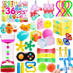 36 Pcs Party Favors for Kids, Fidget Toys Pack, Sensory Toy,Easter Goodie Bags Fillers for Birthday Party, Prizes in Bulk for School, Pinata Stuffers, Classroom Prizes, Treasure Box Toys