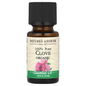 Nature's Answer 100% Pure Organic Essential Oil, Clove, 0.5 fl oz (15 ml)