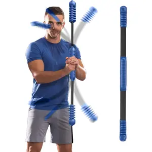 Fitness Bar for Workout,Elastic Exercise Bar, Vibration Weight Stick,Body Physical Therapy,Core Strength Training,Arm Shoulder Stretch At Home Gym.