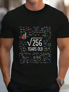 100% Cotton 16 Year Old BDay Decorations Son Boy 16yr 2009 16th Birthday T-Shirt Women's Men's Graphic Tee Crew Neck summer vacation Tops