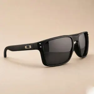 Holbrook Black Polarized Sunglasses, Black Mirror Lens for Driving Fishing Outdoor OK2