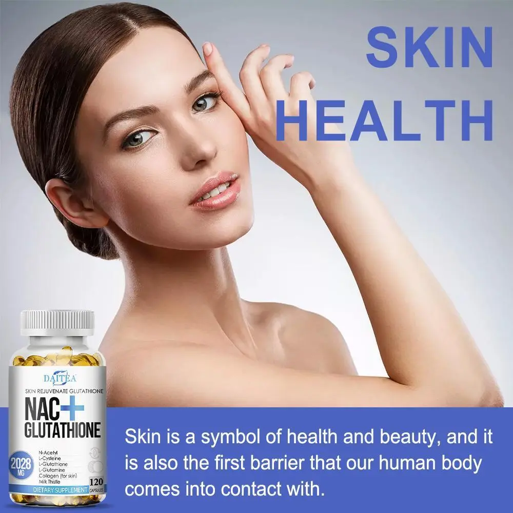 Daitea NAC + Glutathione Health Supplement, Supports Liver Health, Supports Skin Health,120 Capsules Vitamins Healthcare - TikTok Shop Daitea NAC + Glutathione Health Supplement, Supports Liver Health, Supports Skin Health,120 Capsules Vitamins Healthcare - TikTok Shop