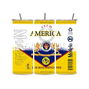 20 oz Club America Inspired Insulated Reusable Tumbler - Straw-Included, Lid-Equipped Tumbler Style Kitchenware Drinkware Water Bottle