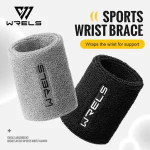 Wrels Elastic Sports Wristbands, Wrist Wraps, Wrist Straps, Sweat-Wicking Terry Cloth, Unisex Tennis Basketball Football Running Badminton Gear, Comfortable Sportswear Workout Accessories