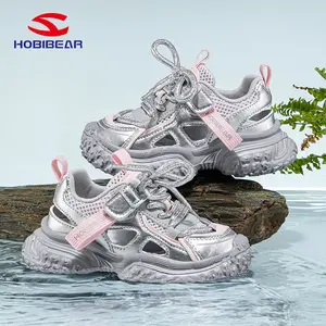 HOBIBEAR Kids' Single-Layer Mesh Summer Sports Sandals - Chunky Dad Shoes, Hollow Breathable Design, Age-Tagged Sneaker Trainers (Child Size), Age-Tagged Trainers