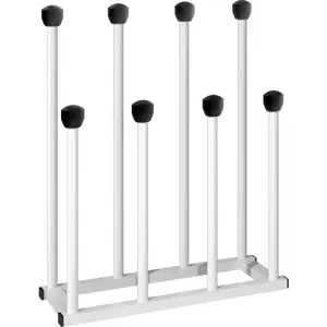 Free Standing Shoe Racks, Tall Black Metal Boot Rack Organizer for 4 Pairs, -High Boot Storage Shelf for Closet, Bedroom, Entryway, Hallway, White