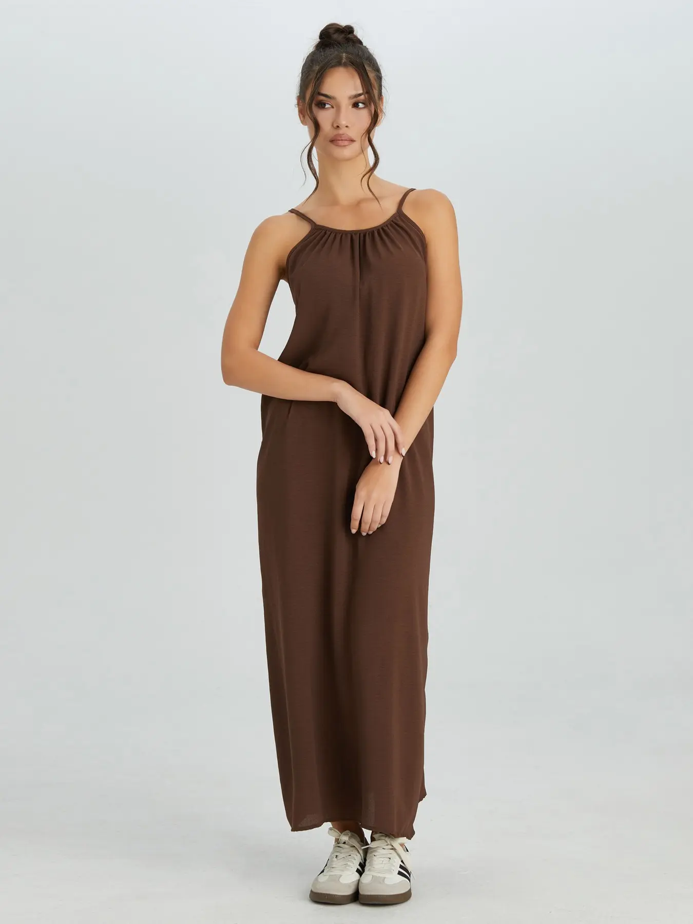 earth tone cocktail dresses Hazel Asymmetric One Shoulder Dress in Cotton Blend XL or warm evenings. Party Dress for Little Girls Color:DARK COFFEE Women's Sipping Under the