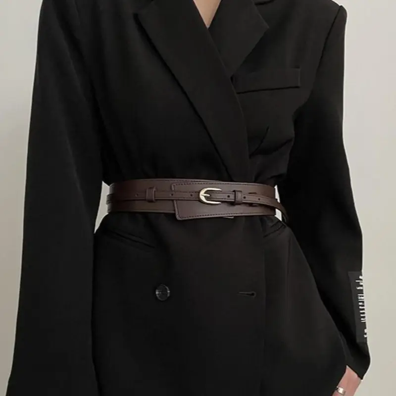 Women's Solid Color Tape Belt, Casual Belt, Casual Style Belts, Modern Buckle Belts, Personality Fashionable Waistband for Jeans & Short Skirt, Trendy All-match & Exquisite Clothes Accessories for Women & Girls
