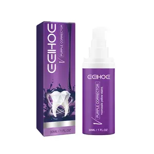 EELHOE Purple Corrector, Clean Stains Whitening Teeth Care Gums Fresh Mouth Care Toothpaste Oral Peppermint Cleansing Probiotic Breath