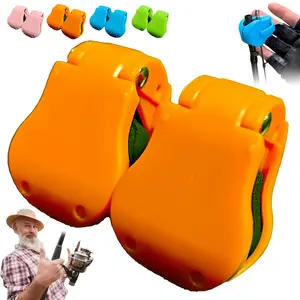 4pcs Multi-Function Fishing Rod Holder - Portable Detachable Line Clips, Easy to Store, Durable, High-Reflective Polymer, Ideal for Beach and Outdoor Use, Fishing Gear Accessory, Beach Fishing Equipment, Stylish Design, Sturdy Construction