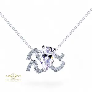 Aquarius Moissanite Zodiac Necklace By Naya - Linn Jewelry