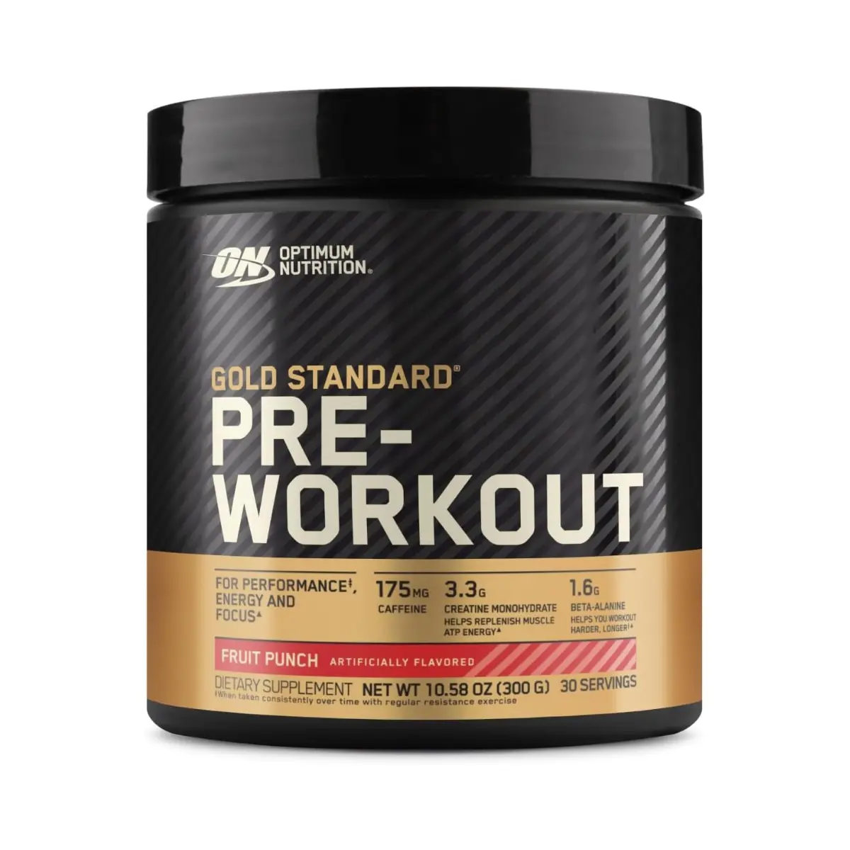 OPTIMUM NUTRITION Gold Standard Pre-Workout with Creatine, Beta-Alanine, and Caffeine for Energy, Flavor: Fruit Punch, 30 Servings
