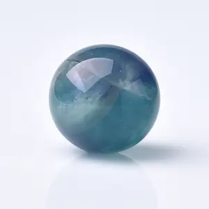 Natural Donghai Fluorite Crystal Sphere – Rainbow Healing Stone for Energy Balance, Focus & Décor