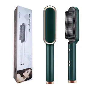Efficient Handheld Electric Hair Straightener Brush for Salon-Quality Results Traditional Comfort