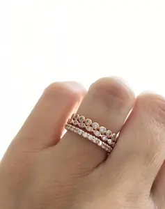 Rose Gold Stacking Rings