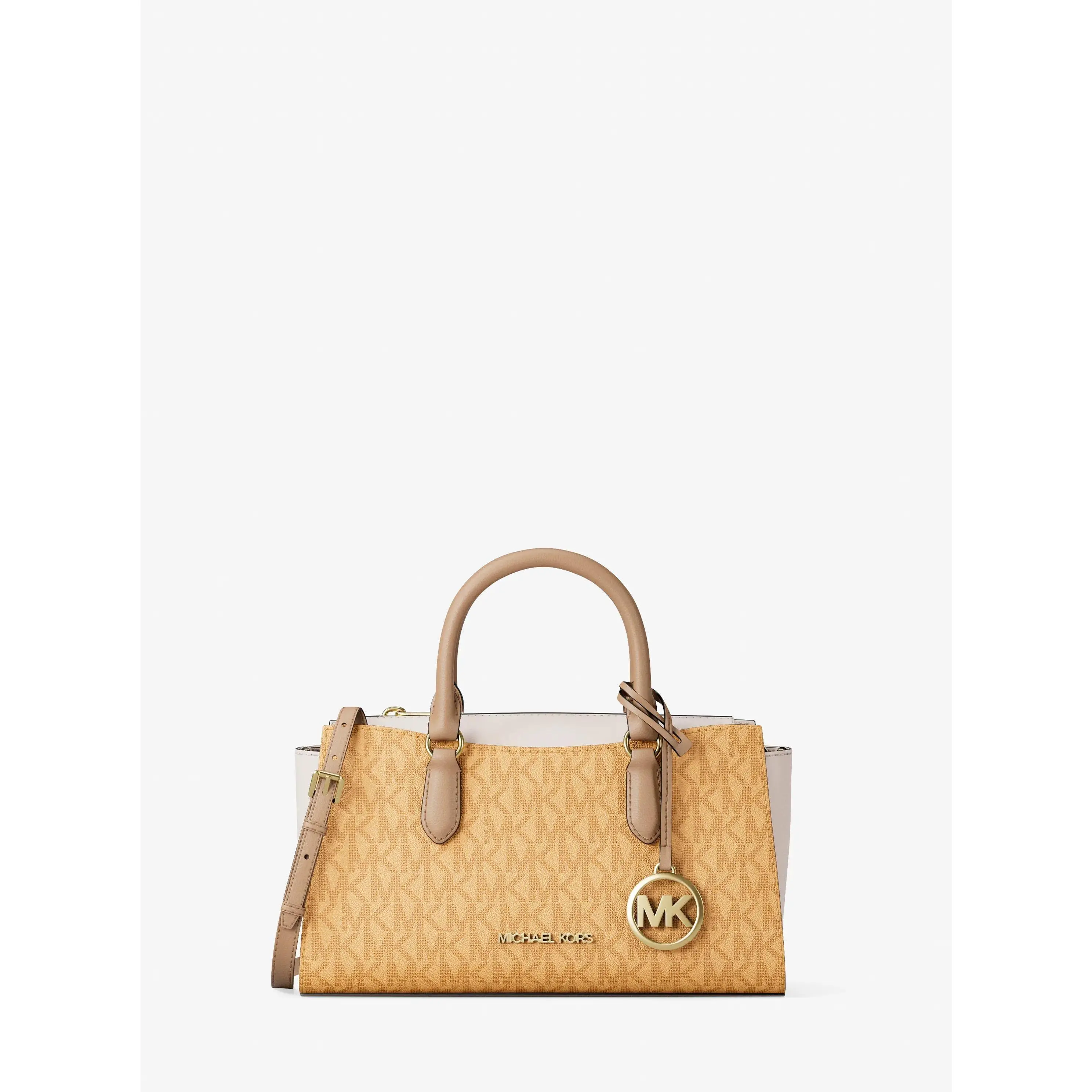 Arden Small Color-Block Signature Logo Messenger Bag