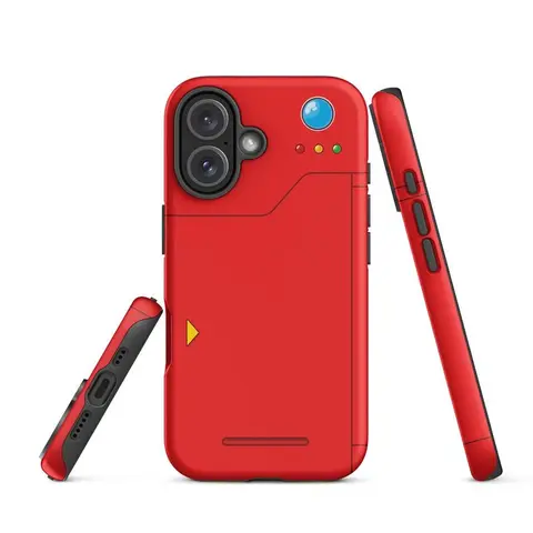 Ash Retro Monster Index Style Phone Case Red Edition Suitable for iPhone 17/16/15/14/13/12/11 Pro Max/Plus and  Samsung Galaxy S23FE/22/23/24/25