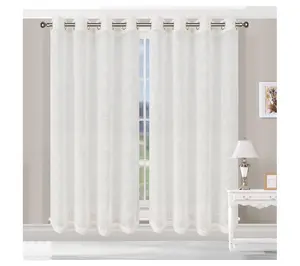 Superior Bohemian Scroll Sheer Curtain Panel Set, 42" x 63"