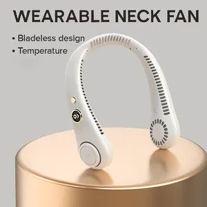 5-Speed Portable Neck Fan | Hands-Free USB Rechargeable Cooling Fan