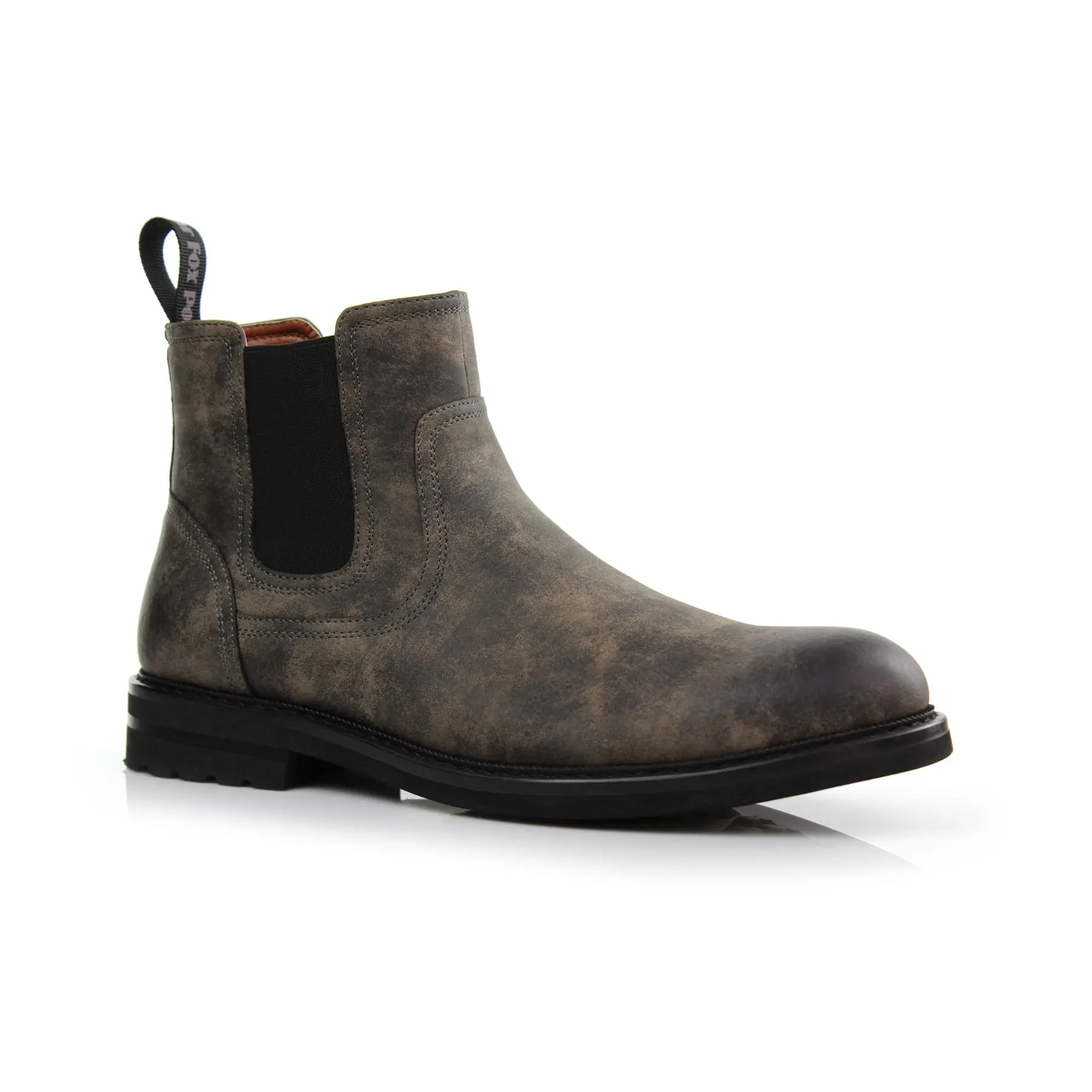 Polar Fox Duncan classic plain-toe bulk chelsea boots, in Rust Grey, Men's Size 6.5 - 13