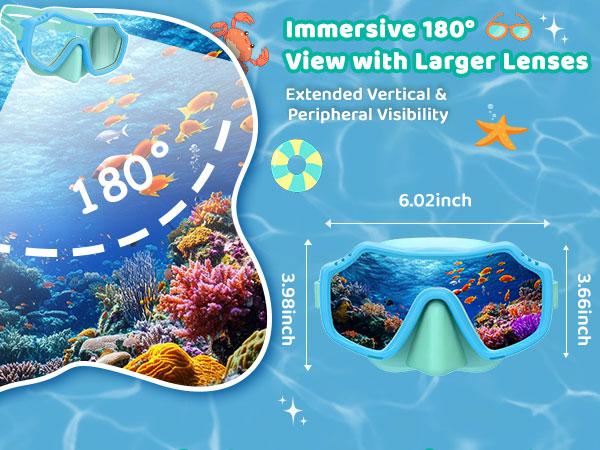 [Creator’s Pick] Vvinca 2 Pack Kids Swim Goggles with Nose Cover for 3-15,Kids,Youth,UV Protection Anti-Fog Shatterproof Waterproof Diving Mask for Boys and Girls - Safety anti-uv swimming goggles swim glass anti-fog for Lake,Beach, Summer Party