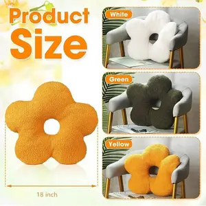 Flower Pillows Flower Shaped Throw Pillow Cute Daisy Pillow Seating Cushions for Adults Home Bedroom Sofa Chair Couch Decor