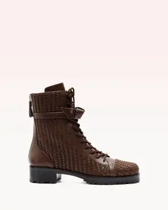 Tresse Combat Bootie Brown