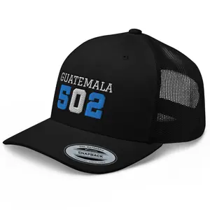 RIVEMUG 502 Guatemala Curved Bill Trucker Hat Mid Crown Adjustable Gorra de Guatemala Cap
