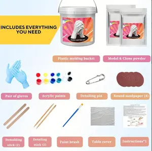 Handmade Casting Kit For Couples - Plaster Hand Mold Casting Kit, DIY Kits For Adults Anniversary Wedding Gifts Casting For Couples, Gifts For Her Or Him, Gifts For Mom Dad