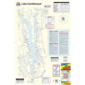 Candlewood Lake Fishing Wall Map