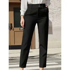 Women'S Solid Color Minimalist Tapered Pants