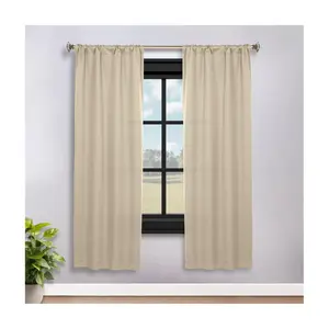 Superior Solid Room Darkening Curtains Set, 36x 72