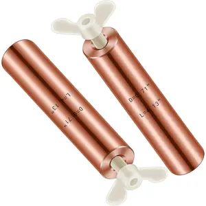 Solar Copper Anode Copper Replacement L=4.13" D=0.71" for Solar Pool Ionizer Chlorine Cost Save for Reduce Irritations Cleans and Clears Your Pool (2)