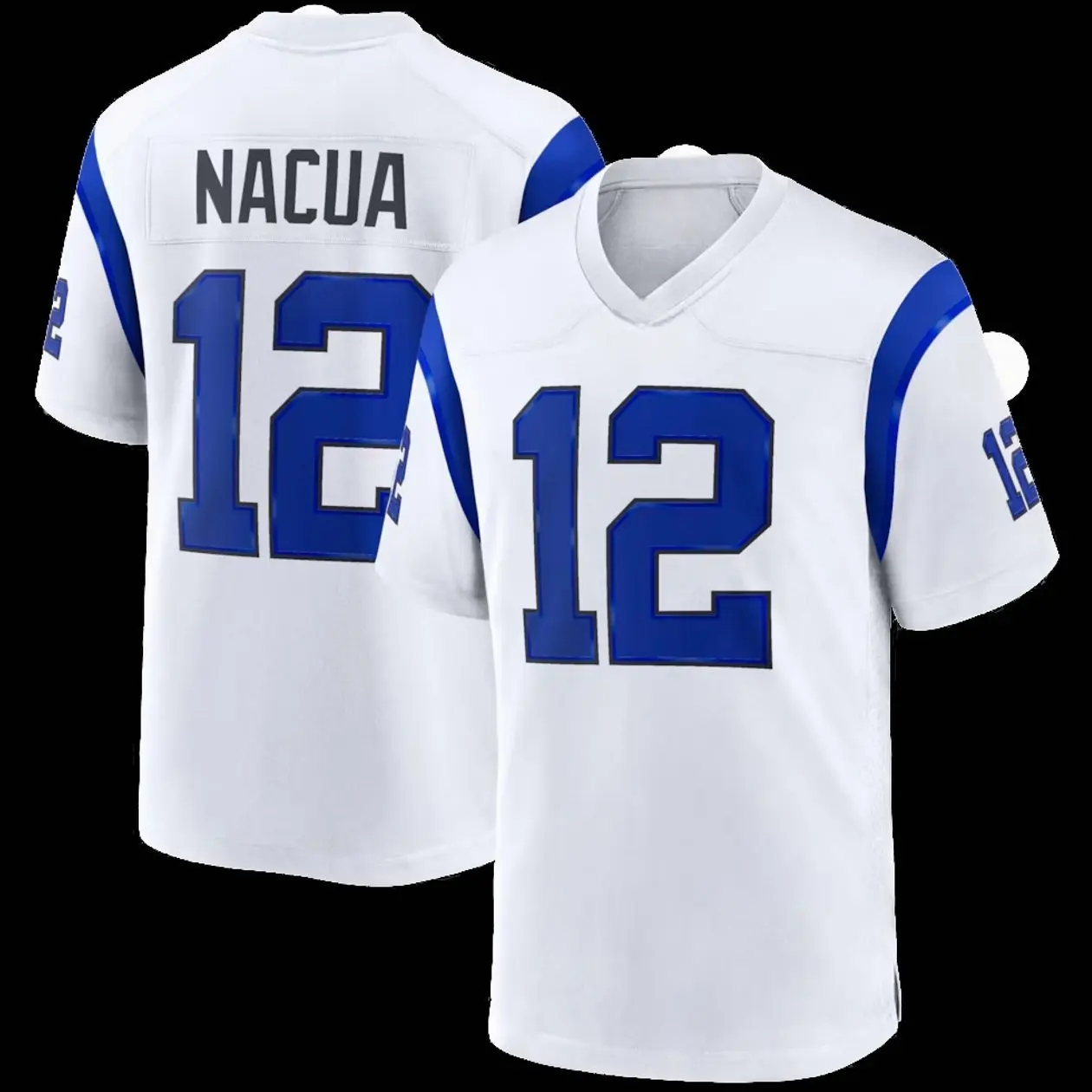 Unisex Football inspired by Nacua 12 Los Angeles Fearsome White Game Jersey