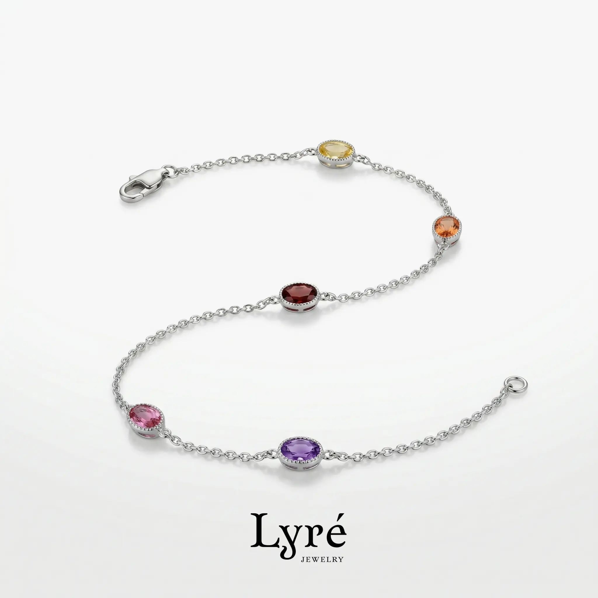 Prism Multicolor Crystal Anklet |ANK005