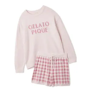 Logo Pullover & Gingham Shorts Set